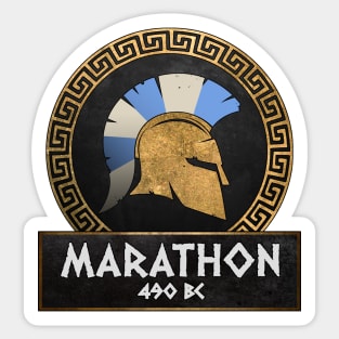 Battle of Marathon 490 BC Athenian Hoplite Sticker